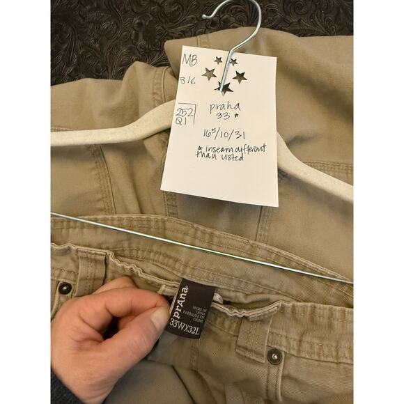 Praha Pants Men's 33 Carpenter Tan Brown - Picture 3 of 6